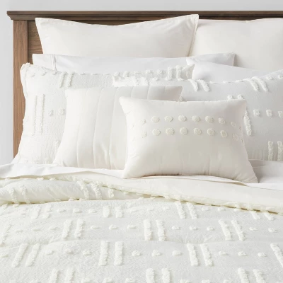 8pc Tufted Broken Stripe Comforter Bedding Set White - Threshold™ 8pc Tufted Broken Stripe Comforter Bedding Set White - Threshold™ -Home Furnishing Series Shop GUEST 002a1bd3 6315 43f4 bd9f f5b4017f14dd