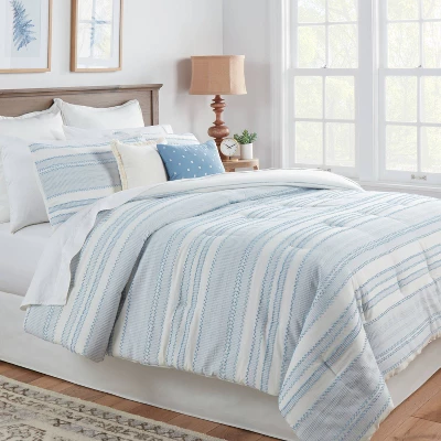 8pc Clipped Jacquard Stripe Comforter Bedding Set - Threshold™ 8pc Clipped Jacquard Stripe Comforter Bedding Set - Threshold™ -Home Furnishing Series Shop GUEST 080e8334 a4cc 4b27 870b a3155d138a81