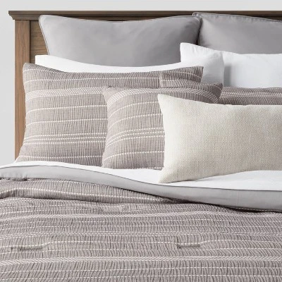 12pc Chambray Matelasse Stripe Comforter & Sheet Bedding Set Gray - Threshold™ 12pc Chambray Matelasse Stripe Comforter & Sheet Bedding Set Gray - Threshold™ -Home Furnishing Series Shop GUEST 0ccf3b00 29f5 443f 9e99 5d90374652ac