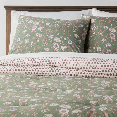 Boho Reversible Printed Comforter & Sham Set Green Floral - Threshold™ Boho Reversible Printed Comforter & Sham Set Green Floral - Threshold™ -Home Furnishing Series Shop GUEST 0f9c84d0 5a70 47f3 b289 ffe81d435ba1