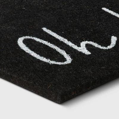 1'6"x2'6" Oh Hello Doormat Black - Threshold™ 1'6"x2'6" Oh Hello Doormat Black - Threshold™ -Home Furnishing Series Shop GUEST 1be74826 571b 426b a803 2b9dd00af08c
