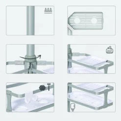 Aluminum Corner Tension Pole Caddy Gray - Threshold™ 2 Aluminum Corner Tension Pole Caddy Gray - Threshold™ -Home Furnishing Series Shop GUEST 20758afd b1a1 48f2 b3a0 16440c58bb1e