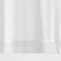 Textured Crochet Trim Shower Curtain White - Threshold™ -Home Furnishing Series Shop GUEST 23cbbb1e 0034 4b41 a575 c544a3d00c1a