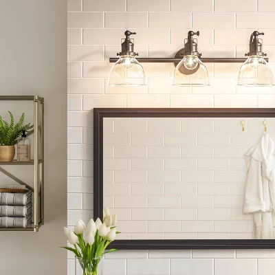 3-Light Industrial Glass Chandelier Matte Black - Threshold™ 3-Light Industrial Glass Chandelier Matte Black - Threshold™ -Home Furnishing Series Shop GUEST 2d8208fc 2002 4927 b9c0 558669da6403