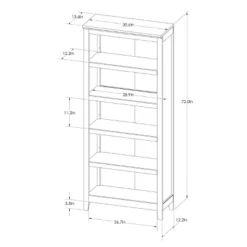 72" Carson 5 Shelf Bookcase - Threshold 5 72" Carson 5 Shelf Bookcase - Threshold -Home Furnishing Series Shop GUEST 2f88e10f 6ec2 4b27 ab72 2713c36d7777