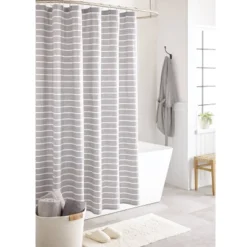 Stripe Shower Curtain Radiant Gray - Threshold™ -Home Furnishing Series Shop GUEST 361663b5 09b6 461c 804e 92e9346fbd54