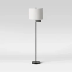 Metal Column Swing Arm Floor Lamp Black - Threshold™ -Home Furnishing Series Shop GUEST 38b04ef2 c9d6 4bff 8ba2 20444e77e7fb