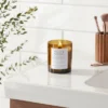 Clear Colored Glass With Woodwick And Brass Metal Inset Lid Honeycrisp Apple Cider Candle Yellow - Threshold™