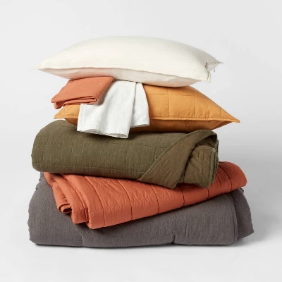 Space Dyed Cotton Linen Bedding Collection - Threshold™ Space Dyed Cotton Linen Bedding Collection - Threshold™ -Home Furnishing Series Shop GUEST 4ba44165 04a8 4472 bb4b e319da1cd155