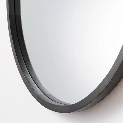 26" Wood Mirror with Pleather Strap Hanger - Threshold™ designed with Studio McGee 26" Wood Mirror With Pleather Strap Hanger - Threshold™ Designed With Studio McGee -Home Furnishing Series Shop GUEST 4baf0b97 60bc 448c bae0 45eade6bf6f9