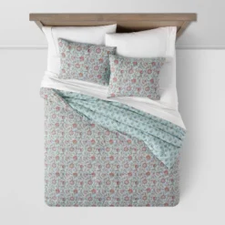 Floral Printed Comforter & Sham Set Light Teal Blue - Threshold™ -Home Furnishing Series Shop GUEST 6549d42e 1ff7 4b5c 9c9e 5c6322a1993b