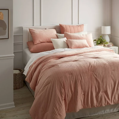 8pc Luxe Velvet Comforter Set Salmon Pink - Threshold™ 8pc Luxe Velvet Comforter Set Salmon Pink - Threshold™ -Home Furnishing Series Shop GUEST 68225402 e30f 4477 9914 2b84cb62e67d