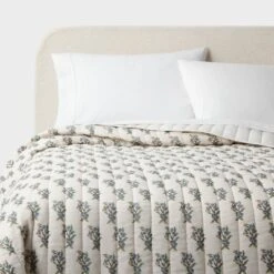 Voile Woodblock Printed Quilt Ivory - Threshold™ -Home Furnishing Series Shop GUEST 6c09ead2 dfb1 46be bf31 3922aa8b5dff