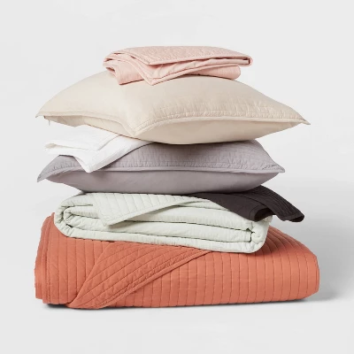 Washed Cotton Sateen Quilt Collection - Threshold™ Washed Cotton Sateen Quilt Collection - Threshold™ -Home Furnishing Series Shop GUEST 740ea668 e53d 46e4 87be d40f37a2af81