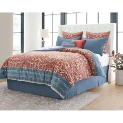 8pc Printed Paisley With Border Comforter Bedding Set Rose/Blue - Threshold™ -Home Furnishing Series Shop GUEST 7b8d45f1 985f 43cc 84e6 bfe07693792b