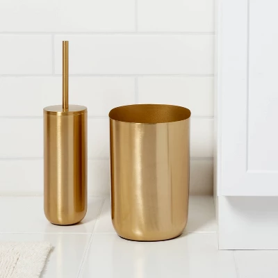 Brushed Brass Waste Can Gold - Threshold™ Brushed Brass Waste Can Gold - Threshold™ -Home Furnishing Series Shop GUEST 80eafcd0 9a2d 41e0 ac30 65a7bc3bfa5a