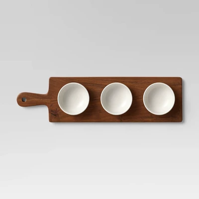 4pc Wood Cutting Board and Ceramic Bowl Set - Threshold™ 4pc Wood Cutting Board And Ceramic Bowl Set - Threshold™ -Home Furnishing Series Shop GUEST 810a6167 d0c0 47d4 8be4 3bece46a54b9