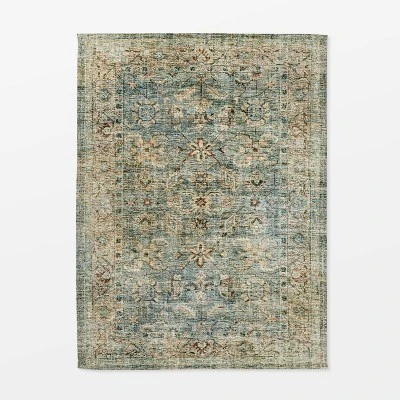 Ledges Digital Floral Print Distressed Persian Rug Green - Threshold™ designed by Studio McGee Ledges Digital Floral Print Distressed Persian Rug Green - Threshold™ Designed By Studio McGee -Home Furnishing Series Shop GUEST 84a386af cea9 4c59 bb82 24750b5519b8