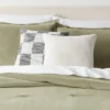 18"x18" Luxe Leopard Jacquard Square Decorative Pillow Ivory - Threshold™