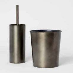 Aluminum Toilet Brush And Holder Set With Aged Metal Finish Gray - Threshold™ -Home Furnishing Series Shop GUEST 8ef08b23 f6d2 4c7b 8990 b0c2c3aed888