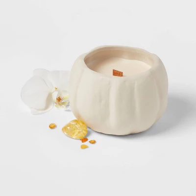 12oz Brushed Abstract Pumpkin Ceramic with Woodwick and Dustcover Pumpkin Woods Candle - Threshold™ 12oz Brushed Abstract Pumpkin Ceramic With Woodwick And Dustcover Pumpkin Woods Candle - Threshold™ -Home Furnishing Series Shop GUEST 927e944c 91f0 44a9 9166 b269cb3774c5
