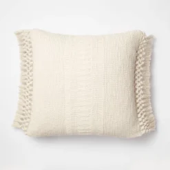 Textural Woven Throw Pillow With Trims Cream - Threshold™ Designed With Studio McGee 5 Textural Woven Throw Pillow With Trims Cream - Threshold™ Designed With Studio McGee -Home Furnishing Series Shop GUEST 92df40e6 0e86 46bf 8645 fd272a7fa838