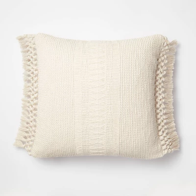 Textural Woven Throw Pillow with Trims Cream - Threshold™ designed with Studio McGee Textural Woven Throw Pillow With Trims Cream - Threshold™ Designed With Studio McGee -Home Furnishing Series Shop GUEST 92df40e6 0e86 46bf 8645 fd272a7fa838