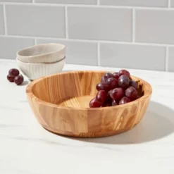 32oz Olivewood Serving Bowl - Threshold™