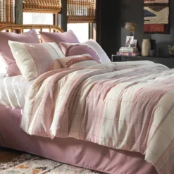 8pc Stripe Boho Comforter Set Mauve - Threshold™ 7 8pc Stripe Boho Comforter Set Mauve - Threshold™ -Home Furnishing Series Shop GUEST 9784fe1d c9bc 406e a73e d23bb5a4da95
