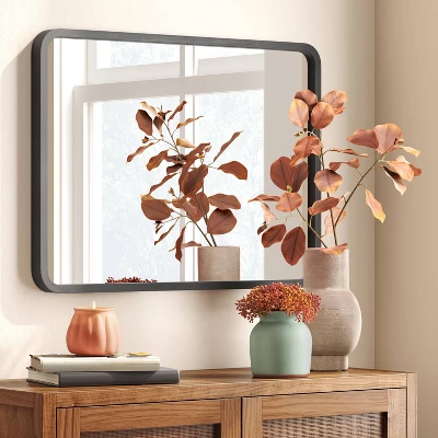 22" x 30" Rounded Corner Wood Wall Mirror - Threshold™ 22" X 30" Rounded Corner Wood Wall Mirror - Threshold™ -Home Furnishing Series Shop GUEST 98aa214e 1cbb 4bd5 8e15 f342004c15a1