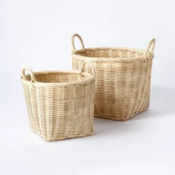 Medium Rattan Basket With Handles - Threshold™ Designed With Studio McGee -Home Furnishing Series Shop GUEST 98f7439a f4f3 4b0c bb44 b05a87aca74b