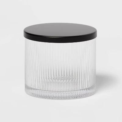 Ribbed Glass Canister Black - Threshold™ Ribbed Glass Canister Black - Threshold™ -Home Furnishing Series Shop GUEST 99261213 ff21 4a10 94aa d90bf00ac6e7