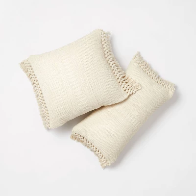 Textural Woven Throw Pillow with Trims Cream - Threshold™ designed with Studio McGee Textural Woven Throw Pillow With Trims Cream - Threshold™ Designed With Studio McGee -Home Furnishing Series Shop GUEST 9db776be 140d 4fc5 a209 3e00430801c7