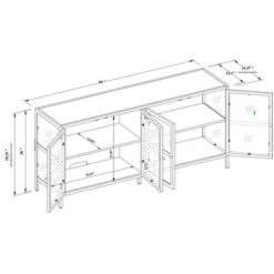 Crystal Cove Glass TV Stand For TVs Up To 59" - Threshold™ Designed With Studio McGee -Home Furnishing Series Shop GUEST a13f9ad9 19e7 45e4 939d 0ee33acc8103