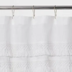 Macramé Fringe Shower Curtain Cream - Threshold™ -Home Furnishing Series Shop GUEST a2b047b0 4f50 4e54 ad5a 4dcb0d29631c