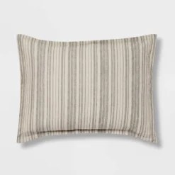 7pc Reversible Printed Stripe Comforter Bedding Set With Sheets Gray - Threshold™ 3 7pc Reversible Printed Stripe Comforter Bedding Set With Sheets Gray - Threshold™ -Home Furnishing Series Shop GUEST a6518a6e 021c 48a2 a080 bfbd6baea623