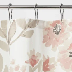 Blooms Flat Weave Shower Curtain Coral - Threshold™ -Home Furnishing Series Shop GUEST a97e5083 c50f 445a a452 c3cface7c63b