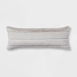 Oversized Oblong Faux Fur Channeled Decorative Throw Pillow - Threshold™ -Home Furnishing Series Shop GUEST a9d474d9 11b6 41b9 be8e 490d6258e0e7