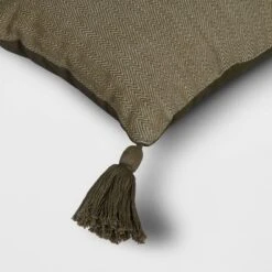 Thankful Embroidered Herringbone Lumbar Throw Pillow Dark Green - Threshold™ -Home Furnishing Series Shop GUEST b7bf0284 49d7 4b59 860d b283c4906801