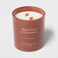 20oz Glass Woodwick Warm Cider & Cinnamon Candle - Threshold™ -Home Furnishing Series Shop GUEST b7dc905f 063c 41e1 a717 5c6e568b7ff6