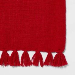 90" X 20" Cotton Textured Table Runner Red - Threshold™ -Home Furnishing Series Shop GUEST b82a1a51 9e4b 4a96 bac6 44815e7216db