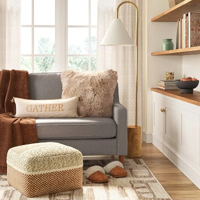 Oversized Gather Embroidered Lumbar Throw Pillow Cream - Threshold™ Oversized Gather Embroidered Lumbar Throw Pillow Cream - Threshold™ -Home Furnishing Series Shop GUEST bb82dd65 d1b0 4f7d b3f8 b42f3bc94e66