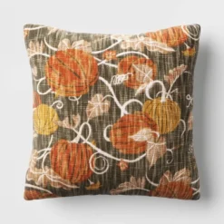 Printed Pumpkin Square Throw Pillow - Threshold™ 4 Printed Pumpkin Square Throw Pillow - Threshold™ -Home Furnishing Series Shop GUEST bf4d1b20 b462 4543 9090 f812794020c1