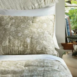 Standard Floral Print Trad Cotton Voile Lofty Quilt Sham Green - Threshold™ -Home Furnishing Series Shop GUEST bf71adc4 05df 450f bbec e4fe8094f052