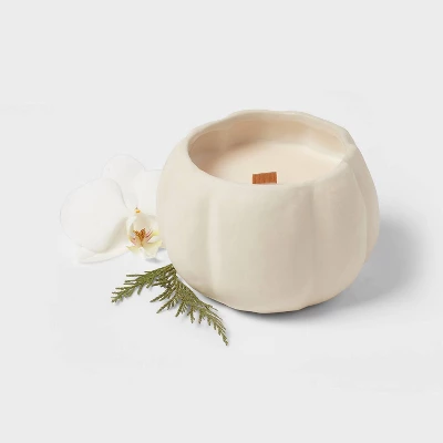 12oz Brushed Abstract Pumpkin Ceramic with Woodwick and Dustcover Spice Vanilla Fig Candle - Threshold™ 12oz Brushed Abstract Pumpkin Ceramic With Woodwick And Dustcover Spice Vanilla Fig Candle - Threshold™ -Home Furnishing Series Shop GUEST c2eeb5f6 bcfb 41a5 b2d4 f4cd782af610