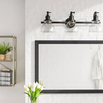 3-Light Industrial Glass Chandelier Matte Black - Threshold™ 3-Light Industrial Glass Chandelier Matte Black - Threshold™ -Home Furnishing Series Shop GUEST c4403a8c a76f 4748 8a6f f19bfb83d7fb