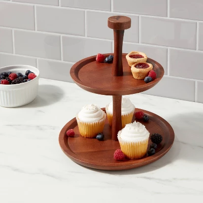 Wood 2-Tier Signature Serving Stand - Threshold™ Wood 2-Tier Signature Serving Stand - Threshold™ -Home Furnishing Series Shop GUEST c4950297 fd75 4144 8b7d 7667ff9a8848