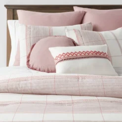 8pc Stripe Boho Comforter Set Mauve - Threshold™ 8 8pc Stripe Boho Comforter Set Mauve - Threshold™ -Home Furnishing Series Shop GUEST c7aff78e 3b9e 4586 948f 57e29f9638b7