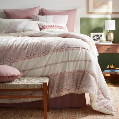 8pc Stripe Boho Comforter Set Mauve - Threshold™ 8pc Stripe Boho Comforter Set Mauve - Threshold™ -Home Furnishing Series Shop GUEST cae23c7f c606 4068 bc04 461057041b29
