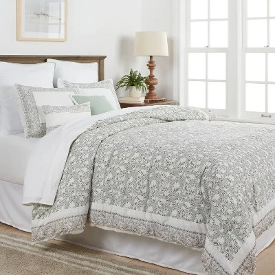 8pc Printed Floral with Border 8pc Comforter Set Green - Threshold™ 8pc Printed Floral With Border 8pc Comforter Set Green - Threshold™ -Home Furnishing Series Shop GUEST ccc55e52 3416 4522 9fa9 406a374bc738
